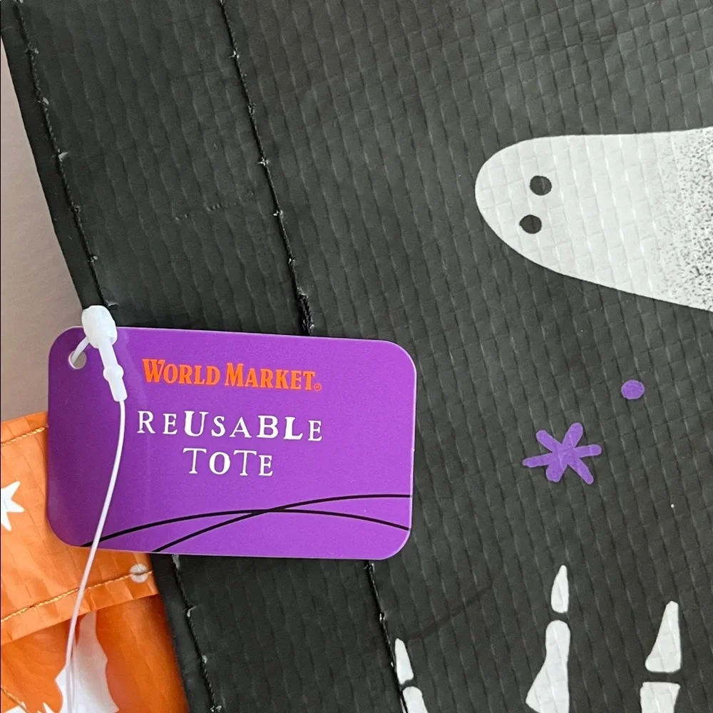 Halloween Tote Bag Let’s Get Spooky World Market NWT